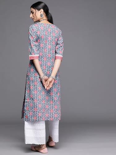 Image of Libas Printed Cotton Straight Kurta