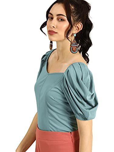 Image of Nefer Women's Solid V-Neck T-Shirt