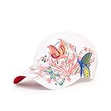 Trucker Hats California H Womens Hat Trendy Creativity Flowers Butterfly Sequins Embroidered Baseball Cap White