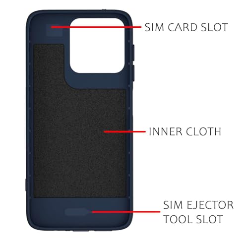 Image of Shockproof Case Compatible with Motorola Moto G67 Power 5G / G57 Power 5G | Full Camera Protection | TPU Flexible Back Cover for Motorola Moto G67 Power 5G / G57 Power 5G (Steel Blue)