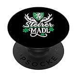 Steiermark Steirer Madl Steirermadl Damen Dirndl PopSockets mit austauschbarem PopGrip