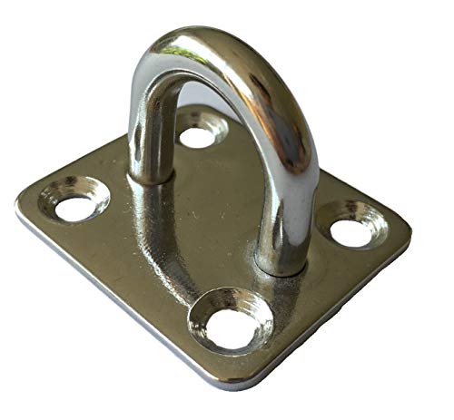 Plaque en acier inoxydable avec œillet V4A, 35 x 30 x 22 mm, dimensions de l'ouverture 15 x 13 mm Cover