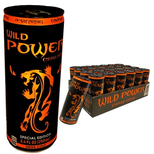 Wild Power Special Edition Energy Drink, 8.4 fl oz (250 mL) Slim Cans, 24 Pack