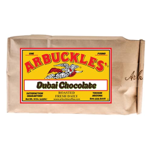 ARBUCKLES' Dubai Chocolate Whole Bean Coffee, Medium Roast, 16 Oz Bag