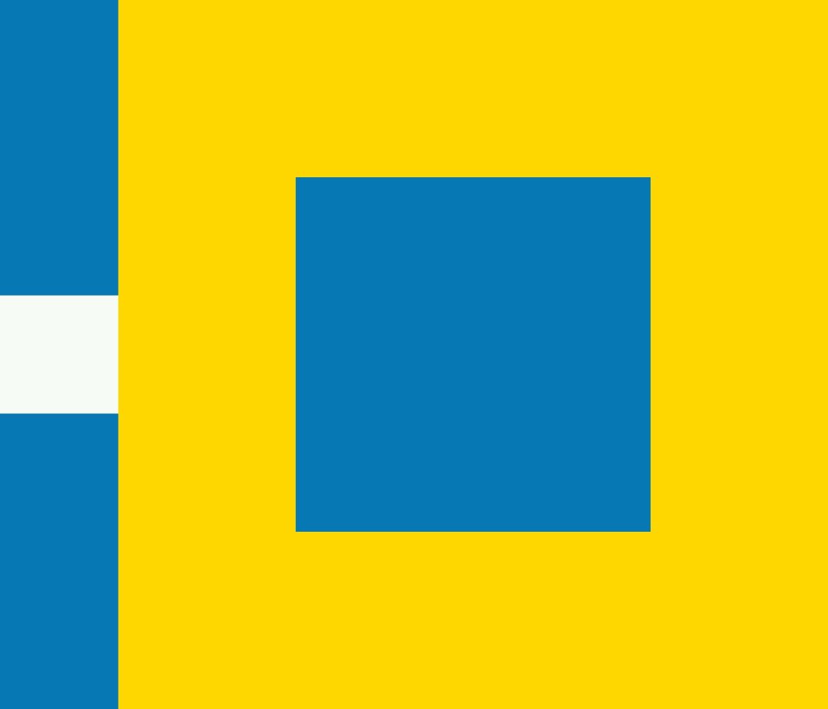 Drapeau large Pingjum résistant au vent fort pour mât horizontal