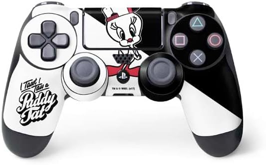 Vista 30 de Skinit Calcomanía para juegos compatible con el controlador de PS4, con licencia oficial de Looney Tunes Tweety Bird con diseño de actitud