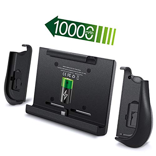 10000mAh 18W Battery Charger Case for Nintendo Switch with a Pair of Joy-Con