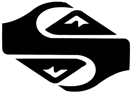 Quicksilver Surf Board Pants Hat Vinyl White Sticker 7''width By 5'' Height