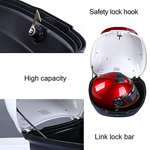 Rangement de bagages pour casque sécurisé avec coffre arrière de moto étanche