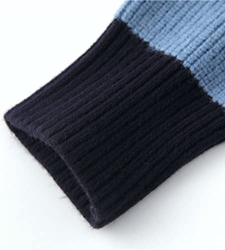 LifeShe Women's Men Striped Sweater Pullovers Oversized Knitted Jumpers Sweatershirts Streetwear4