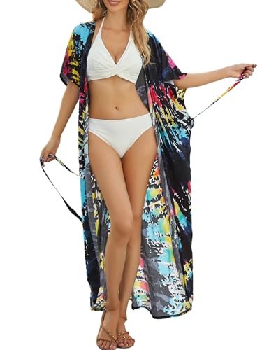 Image of Kaftan Dresses for Women Plus Size Summer Beach Dress with Print and Swim Cover Ups