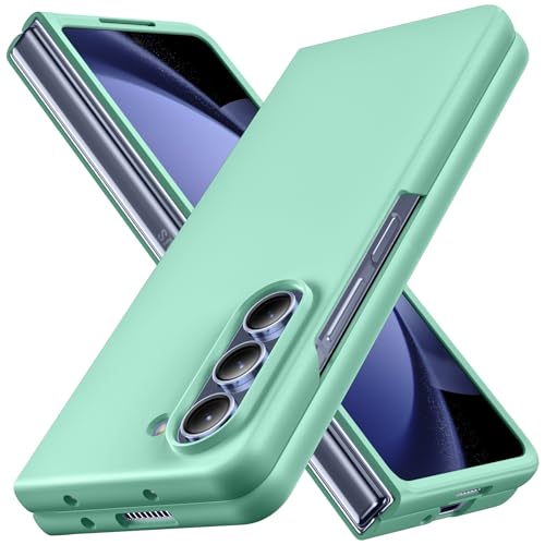 WACJOSD �Ή� Galaxy Z Fold5 �p�� �P�[�X �����O �ϏՌ� PC ���^ ������� �J�����ی� �y�� Z Fold5 �J�o�[ �炳�甧�G�� �t�B�b ���E�ȒP �w��h�~ �y�� ���^ �C�菝�h�~ ��C94-zfold5-11