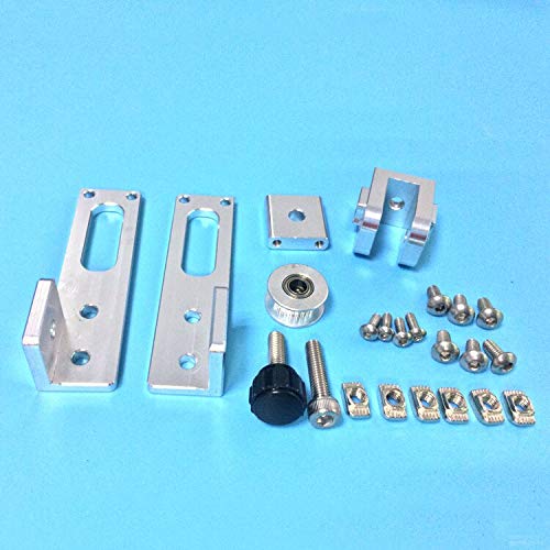 Lysee 3D Printer Parts & Accessories - 2020 Aluminum Profile X-axis airfoil synchronous Belt Stretch X3 XY axis synchronous Belt straightening tensioner - (Color: Black)