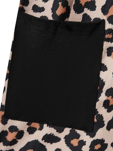 Image of Womens Leopard Print Cardigan Lightweight Long Sleeve Open Front Fall Cardigans S-XXL