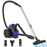 Zyklon Staubsauger Beutellos 1200 Watt, Staubsaugerzylinder Leistungsstark Beutelloser Staubsauger Bodenstaubsauger mit HEPA Filter, 1,5L Staubsaugers ohne Beutel für Teppiche, Harte Böden, Tierhaare