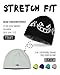 Croogo Funny Cool Knit Hat Fashion Autumn Winter Cap with Double-Sided Wear Gothic Emo Beanie Hat for Men Hip Hop Street Style,BlackMist-CRKH01