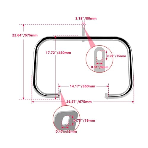 Protection moteur chromée haut de gamme pour Shadow Steed VLX - 7