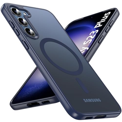 Coque Galaxy S23 Plus antichoc militaire mate transparente et magnétique