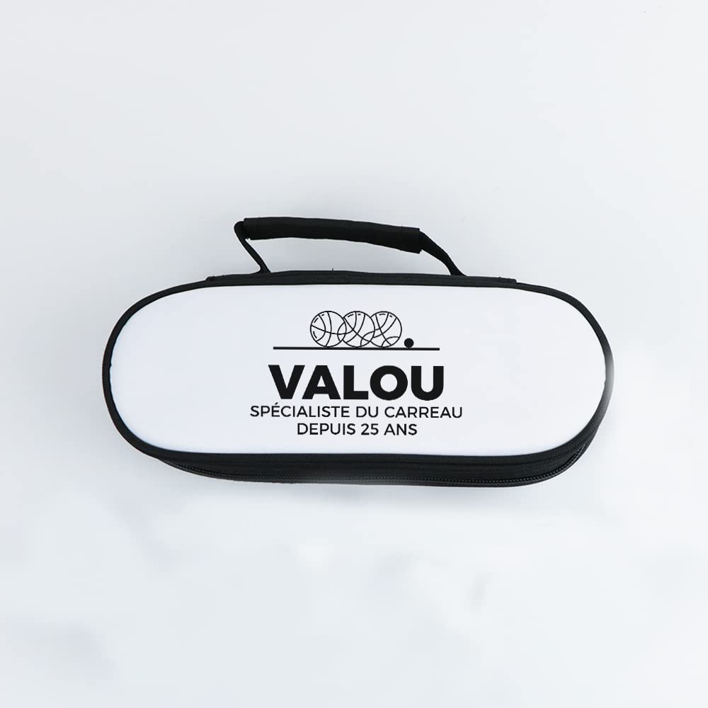 CADEAUX.COM - Sacoche Boule Pétanque Personnalisable - Sac Pétanque en Coton pour Boule de Petanque - Vendu Seul - Cadeau Personnalisé - Cadeau Homme