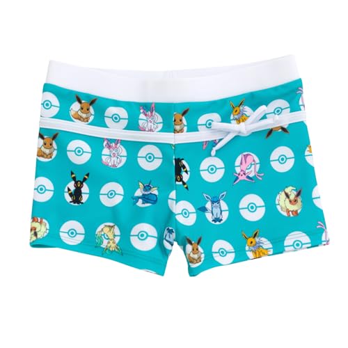 Pokemon Eevee Girls Racerback UPF 50+ Tankini Top and Swim Shorts Outfit Set Little Kid to Big Kid Sizes (4-14-16)3