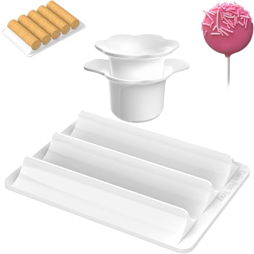 Cake Pop Cutter and Pusher with Tray - Circle Cake Pop Mold Set | Non-3D Printed | 1.75