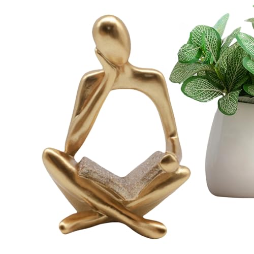 La escultura del pensador, estatua del pensador | Figuras de estatua abstractas Figuras de resina para decoración del hogar | Figuras decorativas, esculturas, decoración del hogar para oficinas, estan