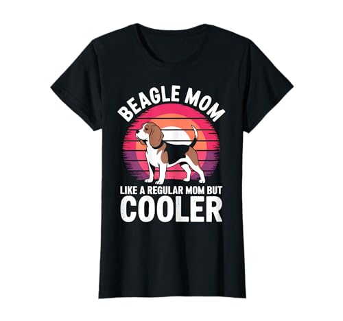 Best Mom Funny Dog Beagle Maglietta