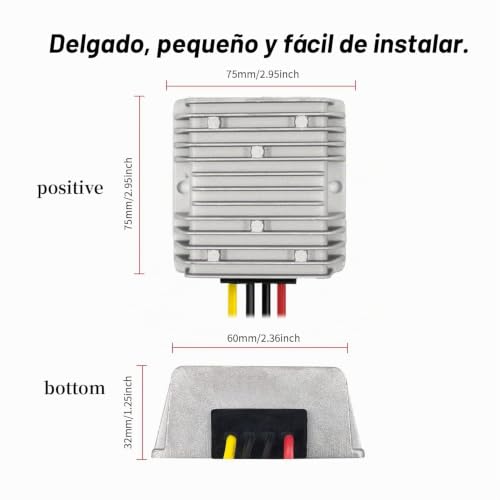 Estabilizador de voltaje 24V 4A con protector de sobretensiones integrado 6