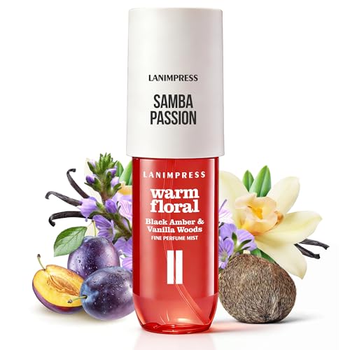 Image of 3 FL OZ Hair and Body Fragrance Mist, Eau De Parfum for Women,Warm Aroma,Perfume No.2, Floral Fruit Scent- With Notes of Black Amber Plum,Jasmine, Vanilla,Travel Size Body Spray