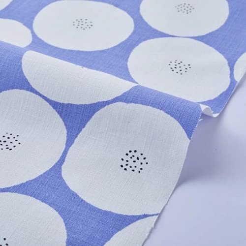 Kokka Cotton Canvas Fabric Blue - per metre