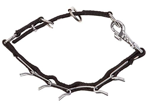 DINGO GEAR - Collar Protector para Perro con Pinchos, Color Negro, Talla Grande