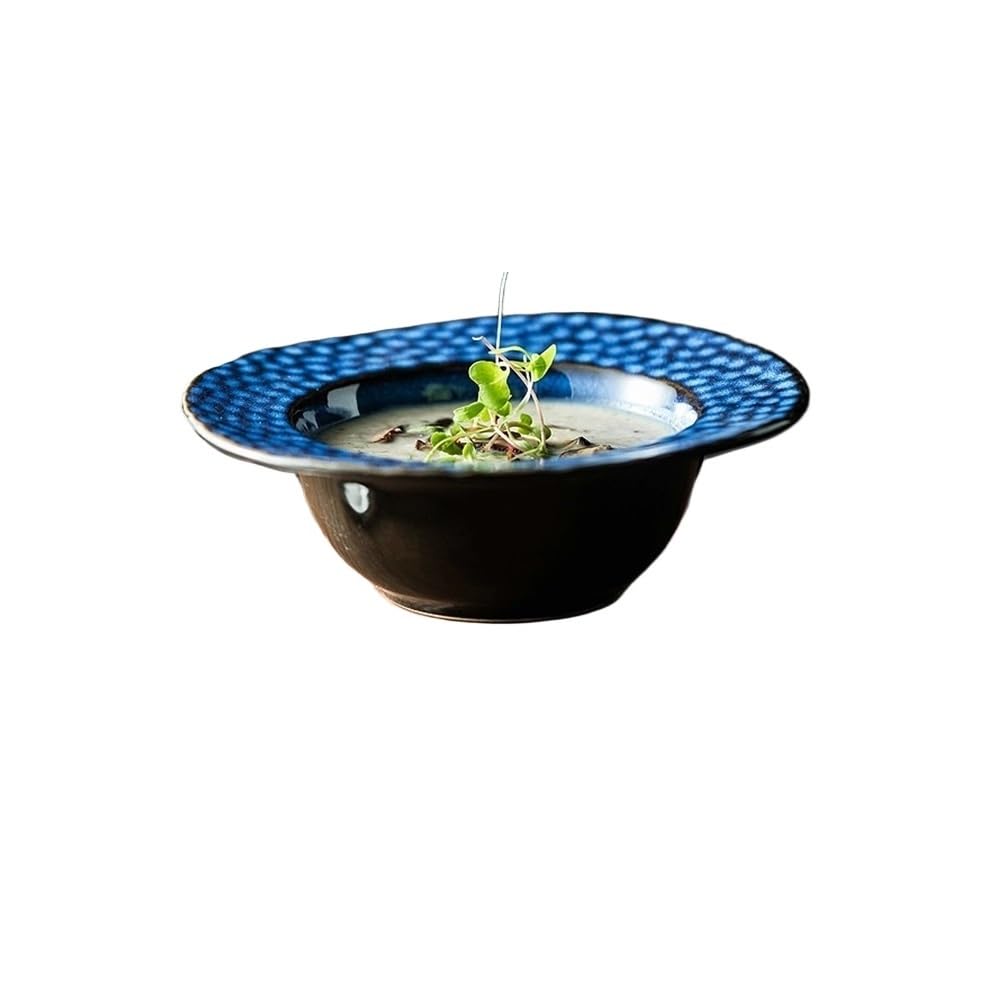 GFHTRELY Dinner Tray Bowls And Plates Soup Bowls Noodle Bowls Tableware Plates Western Soup Bowls Japanese Decorative Bowls Dinner Plate(A)
