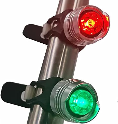 Aluminum Portable LED Boating Lights, Led Navigation Lights for Boat Bow or Stern,Backup Lights for Kayak Pontoon Yacht Dinghy (Green-Red)