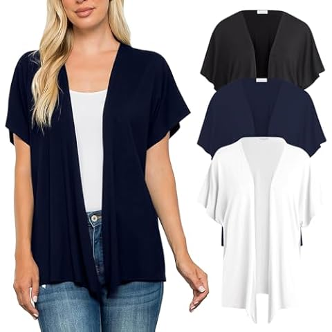 Free to Live Women's Dolman Cardigan 3 Pack Cover