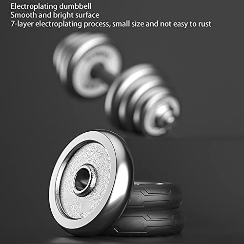 Dumbells Galvaniseerproces Dumbbell Gewichten Set (2 × 7,5 Kg) Dubbele Moer Dumbbell Gewichten Set Afneembaar Niet… - Afbeelding 8