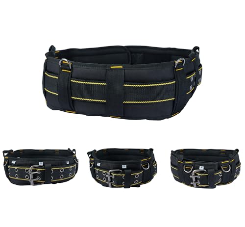 Image of MELOTOUGH Padded Tool Belt for Men with handle strap, Heavy Duty Work Belt with D ring, Adjustable Waist 36 inch-47 inch for Electrician (Work Belt Suspenders Not Included)​
