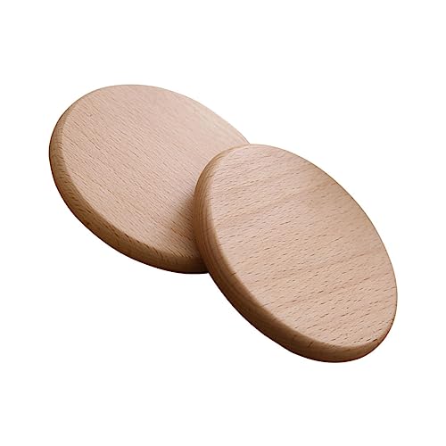 PEPLAYTAL 2 Piezas Posavasos De Madera Maciza Decoración Posavasos para Hogar Aislado De Cabotaje Oficina En Casa Alfombrilla Antideslizante Cojín De Taza Tapete De Mesa Moderno