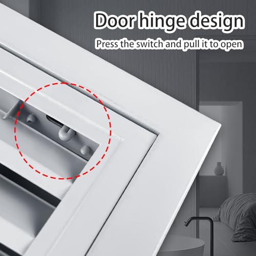 Pannello di accesso in metallo con molla di sfiato caricata per cartongesso soffitta e soffitto – e accesso elettrico (40 x 70 cm) – soluzione idraulica