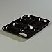 Carlisle FoodService Products Lunch Tray Left Hand Tray with Six Compartments for Schools, Hospitals, and Restaurants, Plastic, 14 x 10 Inches, Black