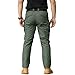 NAVEKULL Men's Work Cargo Pants for Men Rip Stop Tactical Pants Outdoor Hiking Camping Travel Pants Lightweight Water Resistant Waterproof Military Army Combat Trousers with Side Zipper Pockets Green