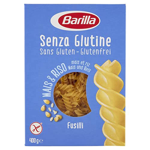En Oferta Barilla Pasta Fusilli Sin Gluten, Pasta Corta De Maíz Blanco, Maíz Amarillo Y Arroz Integral, 400 G