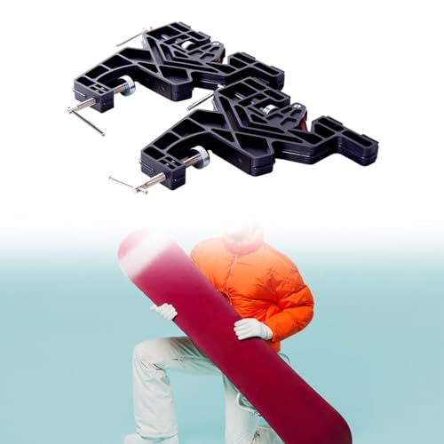 Yiju 2X Ski and Snowboard Vises Tuning Waxing Ski Vises Sturdy Simple Ski Waxing and Edge Tuning Stands Maintenance Adjustable