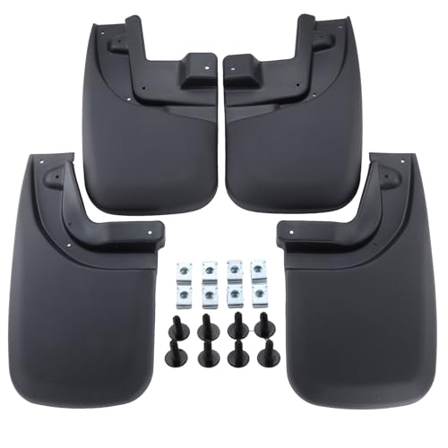 Image of Set of 4PCS Mud Flaps Mud Splash Guards Kit for 2005-2015 Toyota Tacoma Accessories Front and Rear Driver & Passenger Sides Compatible with OEM Fender Flares