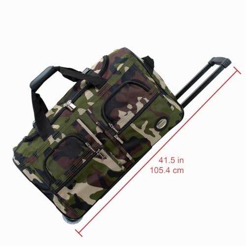 Miniatura 7 de Rockland, Bolsa De Lona Con Ruedas, Camo, 56 Cm