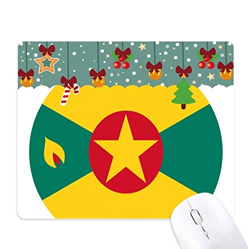 Tapis de souris en caoutchouc Grenada à motif Amérique du Nord pour bureau
