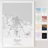 Mapdify Bari personalisiertes Stadtposter, dein 