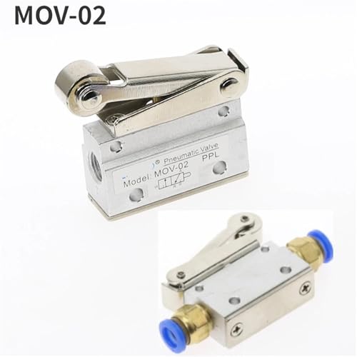 Válvula neumática MOV-02 de alta precisión para un control de flujo estable de 3 posiciones 3