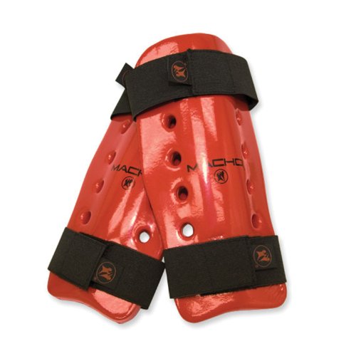 Macho Dyna Shin/Forearm Guard (Red, Medium)