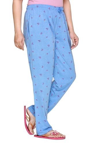 Image of CUPID Woman's Regular Fit Cotton Pyjamas Comfortable Night Pajamas Track Pant, Lowers, Daily Use Lounge Wear Pants for Ladies