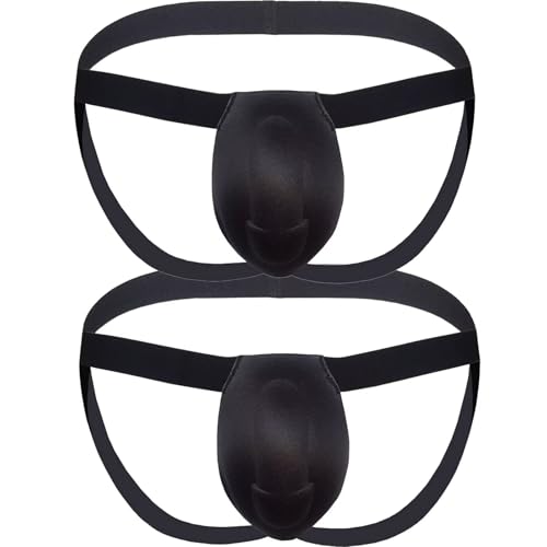 Men's Bulge Enhancing Underwear Cup Sponge Pad Padded Thong for Stage Performance